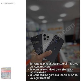 Resim Apple iPhone 15 Pro İkinci El YD | 256 GB | Siyah 
