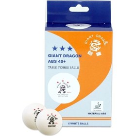 Resim Giant Dragon 6'lı Ittf Onaylı Masa Tenisi Topu 