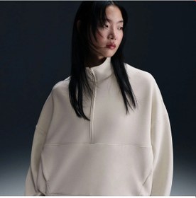 Resim Nikr 24.7 Impossiblysoft Dri-fıt Hz Kadın Bej Sweatshirt Beyaz 