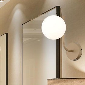 Resim Lowel Tekli Eskitme Beyaz Camlı Modern Yatak Başı Salon Aplik 