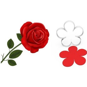 Resim Kolay Gül Çiçek Yapım Kalıbı 60 Mm 