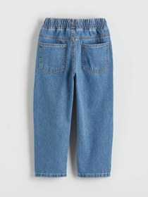 Resim LC Waikiki LCW Kids İndigo Regular Fit Erkek Bebek Bağcıklı Jean Pantolon 