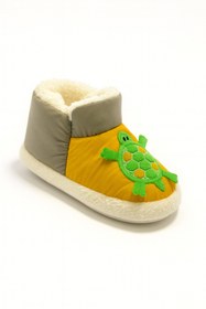 Resim Shoebuo Bebek Çocuk Figürlü Panduf Kaymaz Tabanlı Sevimli Ev Botu Ev Ayakkabısı 