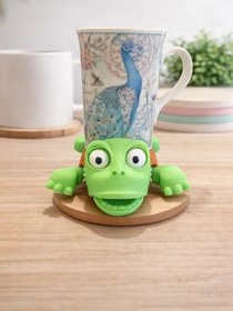 Resim 3D Baskı Kaplumbağa Hareketli Bardak Altlığı – Eğlenceli Coaster – Masaüstü Dekor – Ofis & Ev Aksesuarı 
