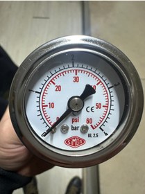 Resim SIMGA 0-4 Bar Çap Ø52 Mm Pano Tip Kuru Manometre 