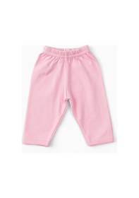 Resim Uygun Bebe 2'li Pamuklu Patiksiz Bebek Pantolonu Pembe 