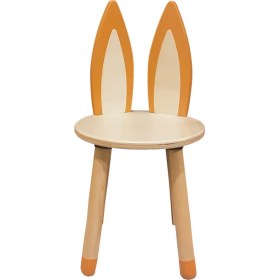 Resim Wood & Joy Doğal Ahşap Renkli Çocuk Sandalye Tilki 