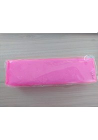 Resim Vintage Label Şeffaf Silikon Kalem Kutusu Pembe 2356 