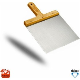 Resim Dekor Macun Küreği Ahşap Saplı Kürek 20 CM 