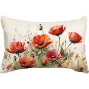 Resim 1 adet, Keten Çiçekli Yastık Kılıfı, %100 Keten Dokuma, Çağdaş Stil, Makinede Yıkanabilir, Fermuarlı Kapatma, Çeşitli Oda Türleri için Çiçek Açan Çiçek Tasarımı, Rustik Çiftlik Evi Bahar Yaz Dekoru, Dekoratif Yastık Kılıfı 