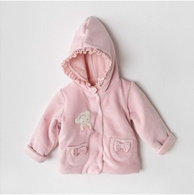 Resim Andy Wawa Pembe Kız Bebek Mont Pembe 