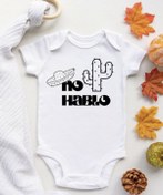 Resim irembaby Unisex Bebek Beyaz Baskılı %100 Pamuklu Çıtçıtlı Body Zıbın 