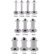 Resim 4 Adet Kulak Tıkacı Kulak Ölçer Genişletici 5.5mm 