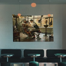 Resim Steampunk Dentist Office Duvar Örtüsü - 160 cm x 220 cm 