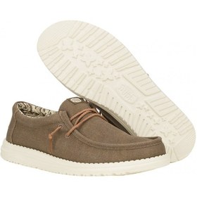 Resim Oxford Klasik Erkek Hd.41873-267 Hey Dude Wally Waxed Canvas Walnut Walnut 