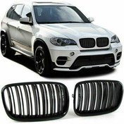 Resim X POWER TUNİNG Bmw X5 X6 2007 2013 Uyumlu Çift Çizgi Ön Panjur 