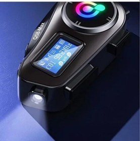 Resim Bucuks Q58 Motorsikletler İçin Fener Özellikli Sd Kart Bölümlü Lcd Ekranlı Kablosuz Bluetooth Kulaklıklı - Suya Dayanıklı Kask Kulaklığı 