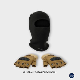 Resim Mustran Suyutti Çift Kat Kışlık Kar Maskesi + İthal Taktik Korumalı Motosiklet Outdoor Eldiven 2’li Set 