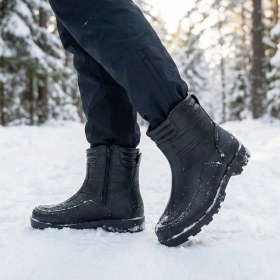 Resim Emek - 501-B | Erkek Içi Yünlü Kar Botu | Su ve Kar Geçirmez - Siyah - 45 