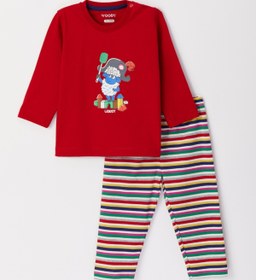 Resim Woody Pamuklu Erkek Bebek Pijama-pls - 485-keskin Kırmızı 