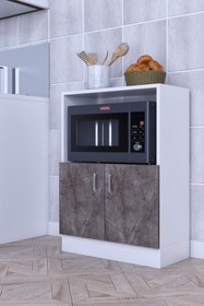 Resim rafineritasarım Rafineri Makro Dolap Çok Amaçlı Mikrodalga Fırın Dolabı 