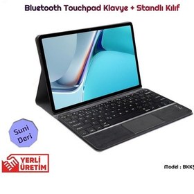Resim Huawei Uyumlu Matepad 11 2021 Bt Touchpad Klavyeli Standlı Kılıf Bkk5 