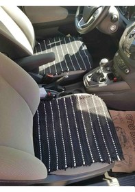 Resim Oto Koltuk Koruyucu Kılıf Hasır Araba Örtü Kilim 3 Parça 