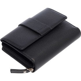 Resim Siyah Deri Kadın Cüzdan - S1CB00005813-A85 