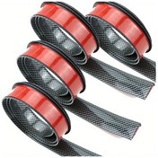 Resim Topnotch 4 Parça Evrensel 1.77 İnç Karbon Fiber Çizilmeye Dayanıklı Çamurluk Koruyucu Ve Pvc Çarpışma Önleyici Şerit 