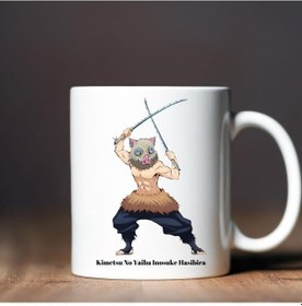 Resim Demon Slayer Kimetsu No Yaiba Inosuke Hasibira Tasarımlı Kupa Bardak 