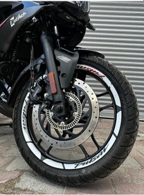 Resim Bajaj Pulsar F250 İç Dış Yazılı Jant Sticker Modeli 
