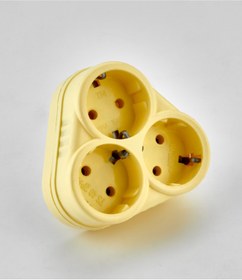 Resim UFO Sarı Golyat Üçlü Grup Priz 