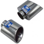 Resim Universal Krom Egzoz Ucu Oval Açılı Sol Çıkış 120×80 200-006L 