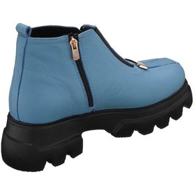 Resim 45-46-47-48-49-50 Numara Gs1313 Bebe Mavi Deri Kadın Bot Rahat Şık Hafif Eva Taban Extra Geniş Rahat Kalıp Bebe Mavi 