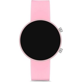 Resim Spectrum LED Watch Toz Pembe Renk Dijital Bayan Yetişkin Kız Çocuk Kol Silikon Saati ST-303499 