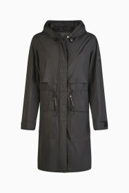 Resim Pikeur Raincoat 1021 Selection Diz Boyu Su Geçirmez Kadın Yağmurluk Siyah 