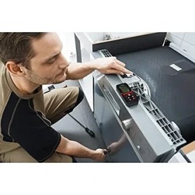 Resim KBL100 100M Profesyonel Li-Ion Şarjlı Lazer Metre, Kırmızı/siyah 