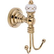 Resim Pure Geometrik Beyaz Altın - Pvd Gold Ikili Askılık Aks-105 Çok Renkli 
