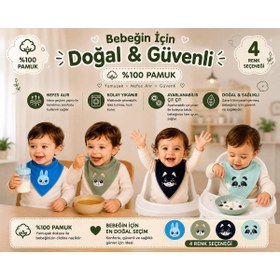 Resim DAPSEE MAMA ÖNLÜĞÜ %100 PAMUK ORGANİK KIZ VE ERKEK ÇOCUK MAMA ÖNLÜĞÜ 