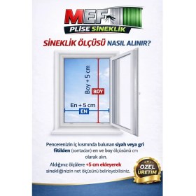 Resim Mef Sabit Kapı Sineklik Sök-Tak Kapı Sineklik Özel Ölçü Üretim 0-90 cm x 0-220 cm 