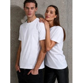 Resim Marsilyan- Unisex Kısa Kollu Bisiklet Yaka Basic Viskon Bluz 