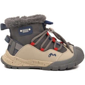 Resim Gri İçi Kürklü Soğuğa Dirençli Kaymaz Taban Erkek Çocuk Bot 22671 F Gri 