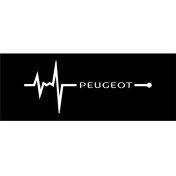 Resim TSC Pe Ugeot Nabız Kalp Atışı Sticker 2 Adet Kebek Cam 