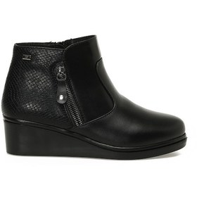 Resim Polaris 163050.z5pr Siyah Kadın Dolgu Topuk Bot 000000000102053892 Siyah 
