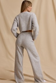 Resim Ice Marl'Da Orta Belli Geniş Paça Jogger'I - XS / Regular 