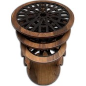Resim Zigon CNC Osmanlı Motif İşleme Metal Transmisyon Ayak Kütük Desen MDF tabla El Yapımı 