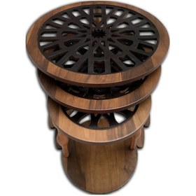 Resim Zigon CNC Osmanlı Motif İşleme Metal Transmisyon Ayak Kütük Desen MDF tabla El Yapımı 
