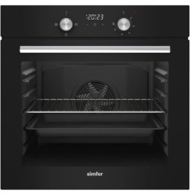 Resim Simfer SB8203 Diamond 4 Programlı Siyah Cam Power Turbo Ankastre Fırın 