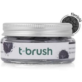 Resim T-Brush Aktif Kömür Florürlü Diş Macunu Tableti 90 Adet 