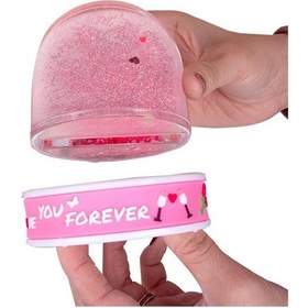 Resim Fotoğraflı Pembe Şeffaf Kar Küresi Kişiye Özel Resimli Kar Küresi Sevgiliye Hediye Pembe 